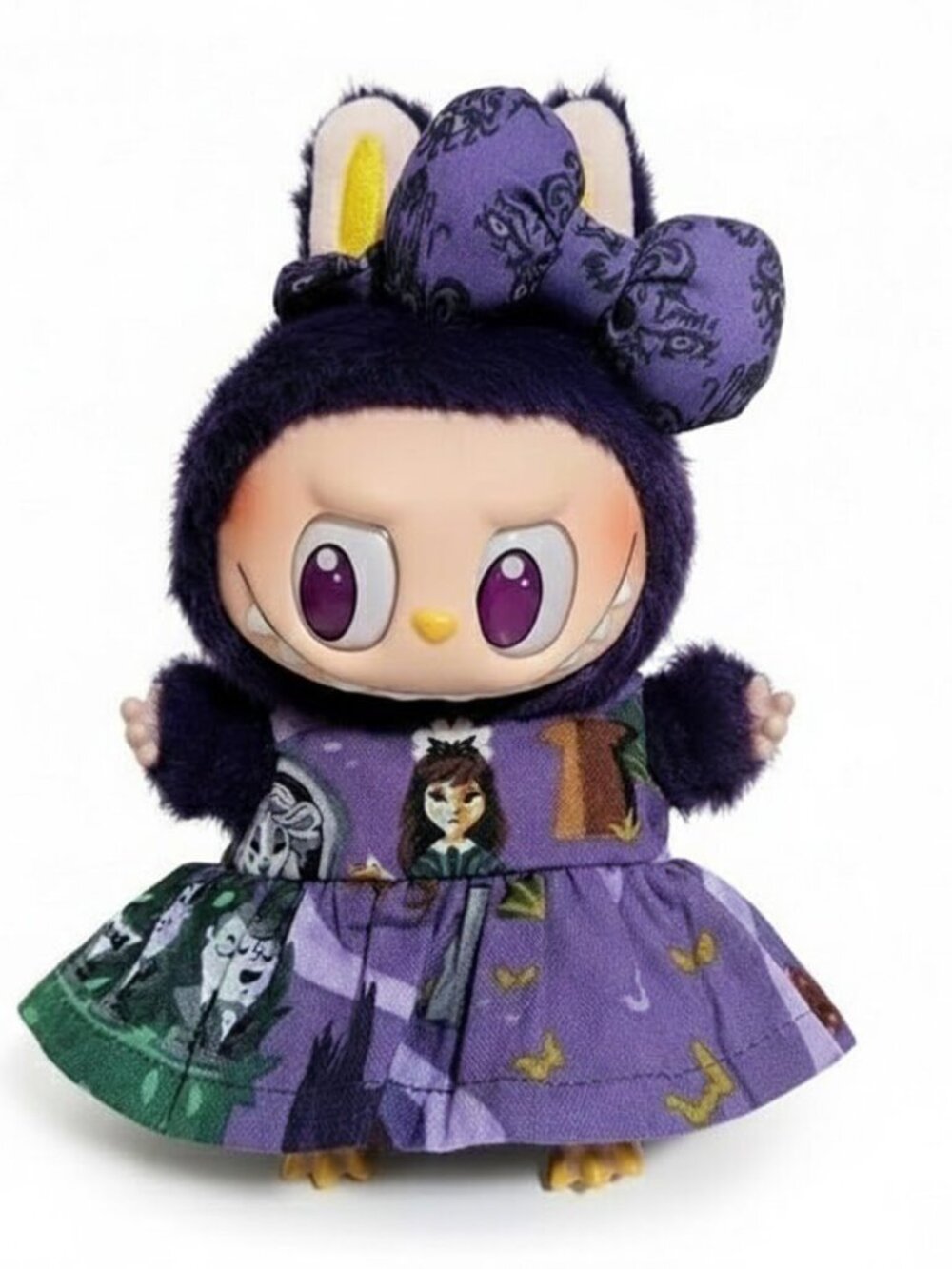 Disney Haunted Mansion Maid Handmade Dress with Bow Labubu Outfit